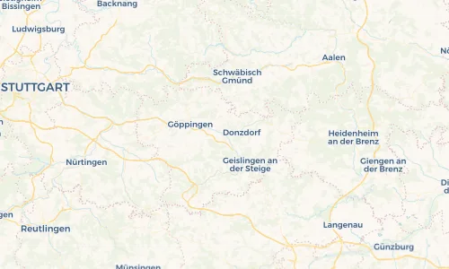 Regenradar Vorschaubild - Aktuelle Niederschläge in Süßen und Umgebung