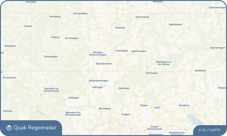Quak Regenradar-Widget Sunthausen