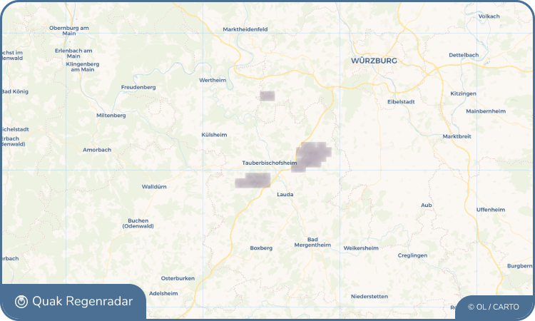 Regenradar-Widget für Tauberbischofsheim