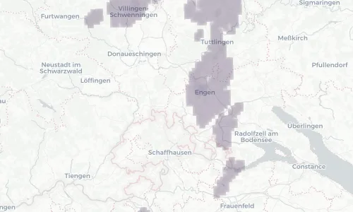 Regenradar Vorschaubild - Aktuelle Niederschläge in Tengen und Umgebung