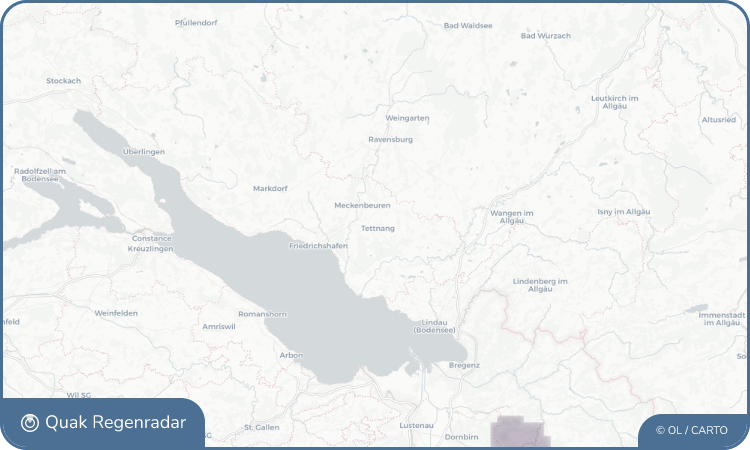 Quak Regenradar-Widget Tettnang