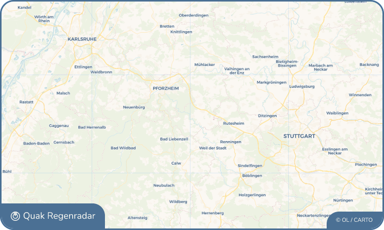 Regenradar-Widget für Tiefenbronn