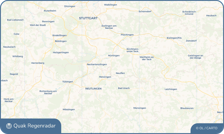 Quak Regenradar-Widget Tischardt