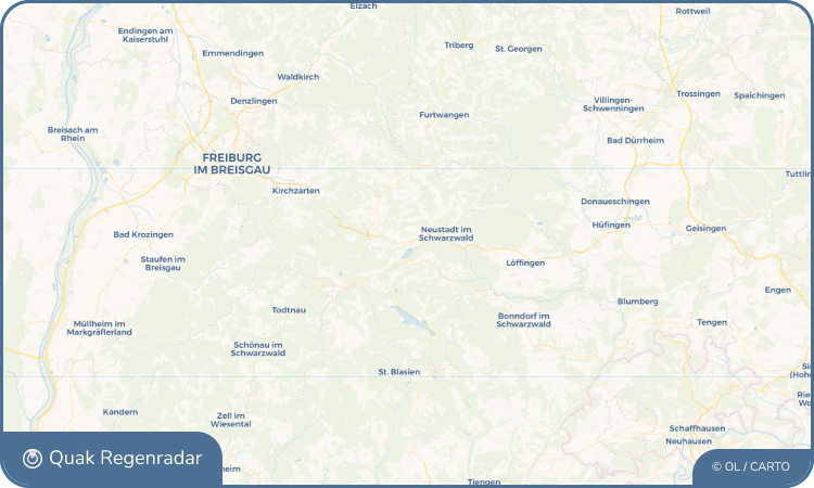 Quak Regenradar-Widget Titisee