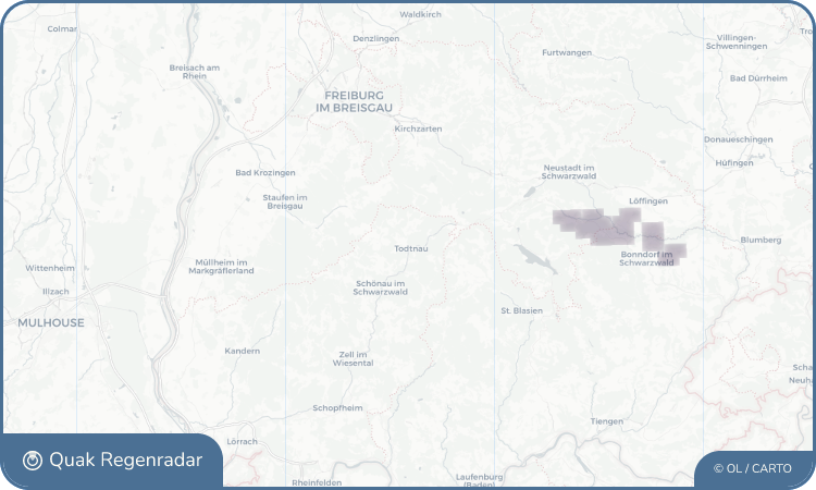 Regenradar-Widget für Todtnau