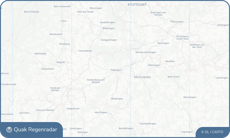 Regenradar-Widget für Tübingen