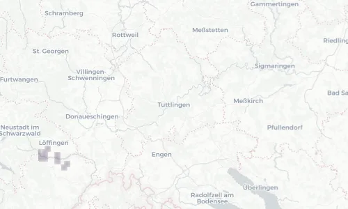 Regenradar Vorschaubild - Aktuelle Niederschläge in Tuttlingen und Umgebung