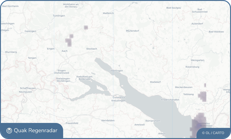 Quak Regenradar-Widget Überlingen