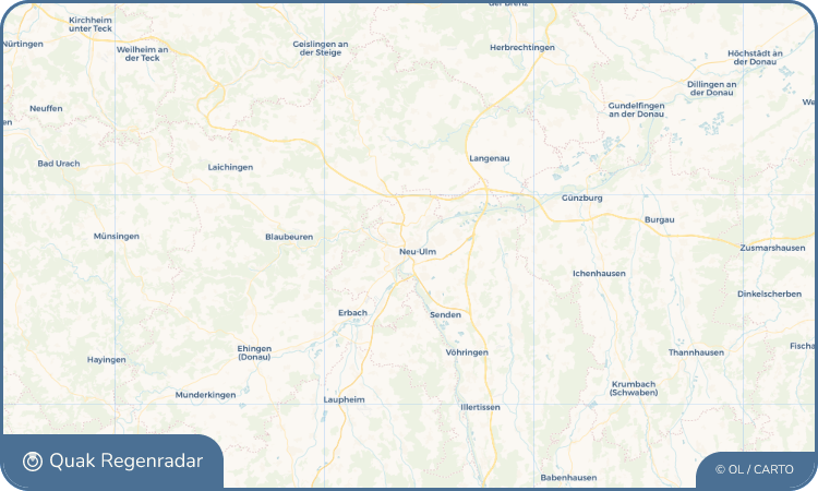Quak Regenradar-Widget Ulm