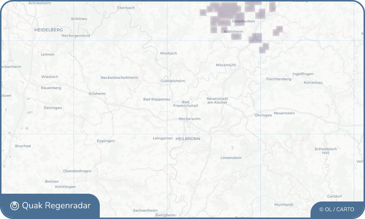 Regenradar-Widget für Untereisesheim