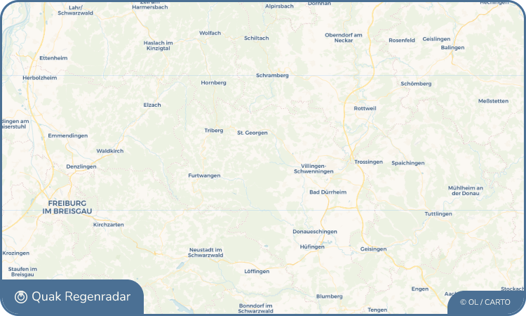 Quak Regenradar-Widget Unterkirnach