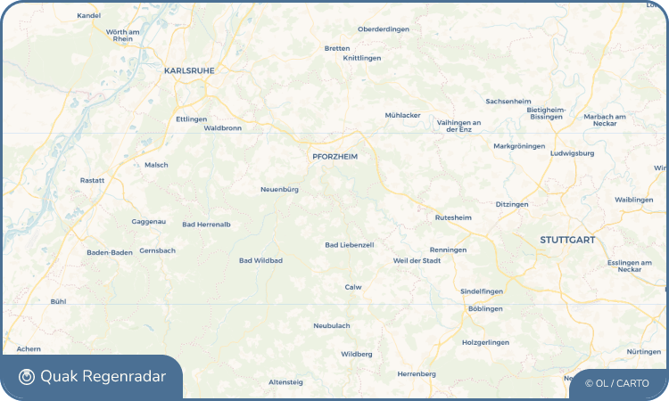 Quak Regenradar-Widget Unterreichenbach