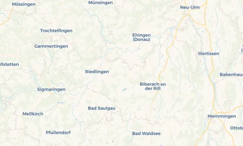 Regenradar Vorschaubild - Aktuelle Niederschläge in Uttenweiler und Umgebung
