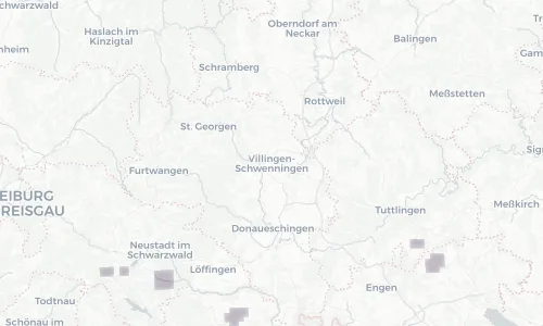 Regenradar Vorschaubild - Aktuelle Niederschläge in Villingen-Schwenningen und Umgebung