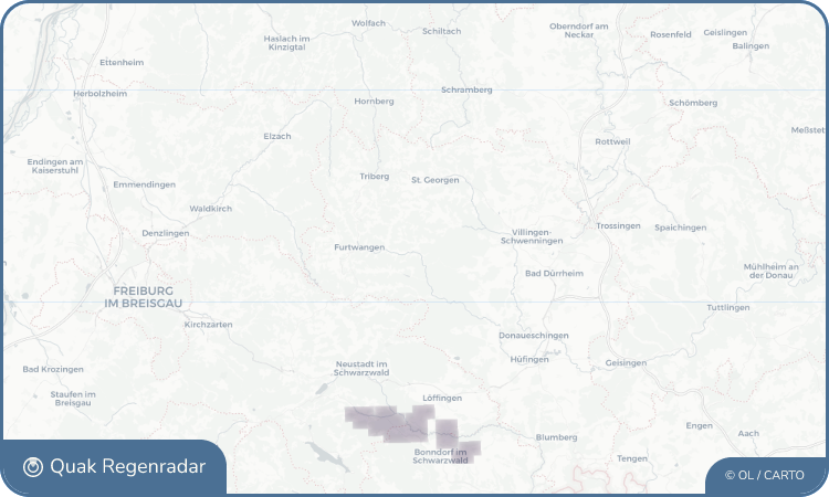 Quak Regenradar-Widget Vöhrenbach