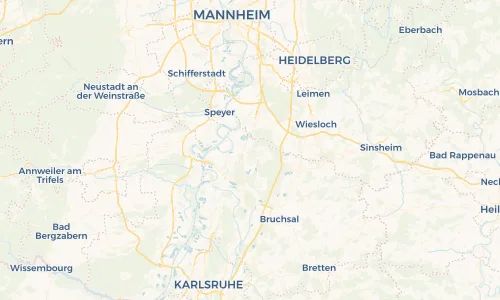 Regenradar Vorschaubild - Aktuelle Niederschläge in Waghäusel und Umgebung