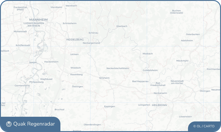 Regenradar-Widget für Waibstadt