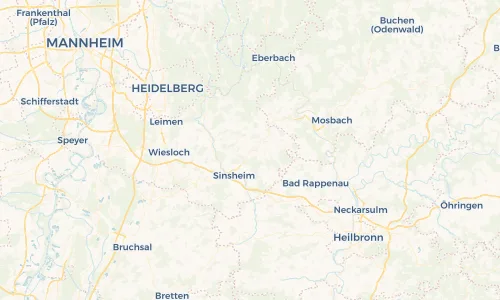 Regenradar Vorschaubild - Aktuelle Niederschläge in Waibstadt und Umgebung