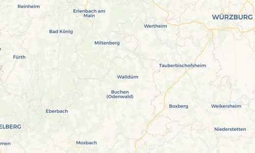 Regenradar Vorschaubild - Aktuelle Niederschläge in Walldürn und Umgebung