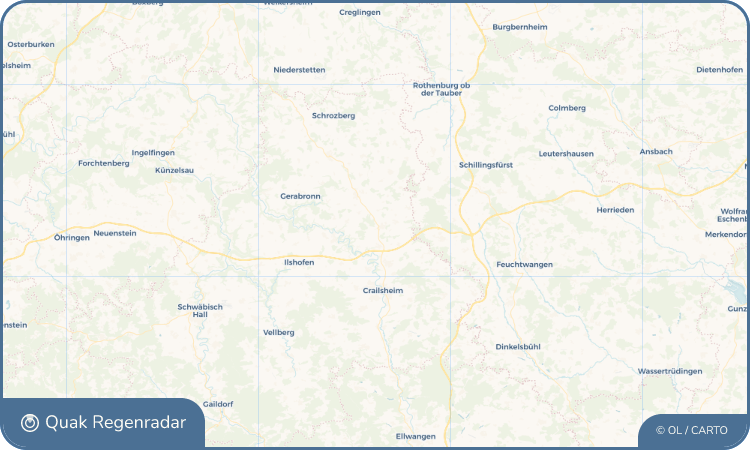 Regenradar-Widget für Wallhausen