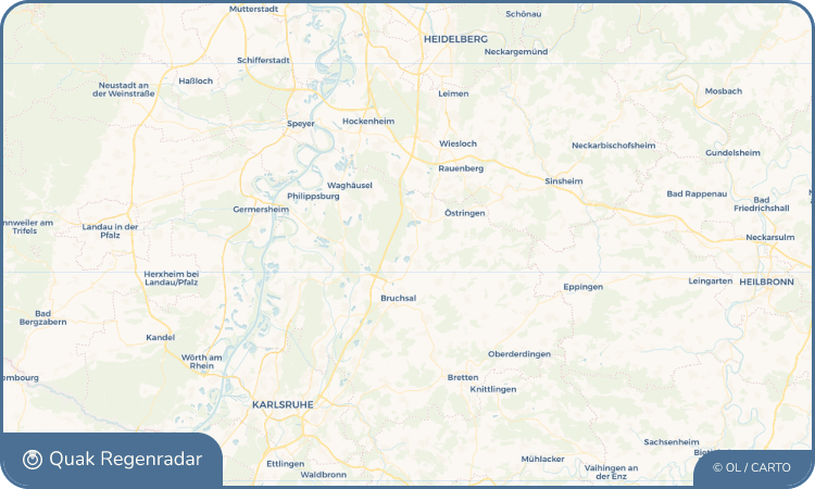 Quak Regenradar-Widget Weiher