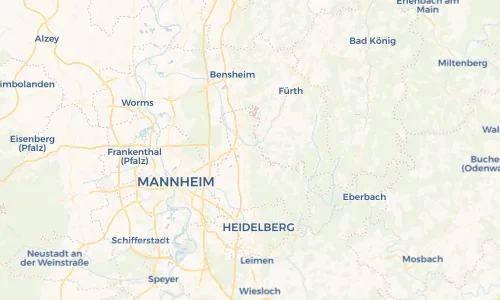 Regenradar Vorschaubild - Aktuelle Niederschläge in Weinheim und Umgebung