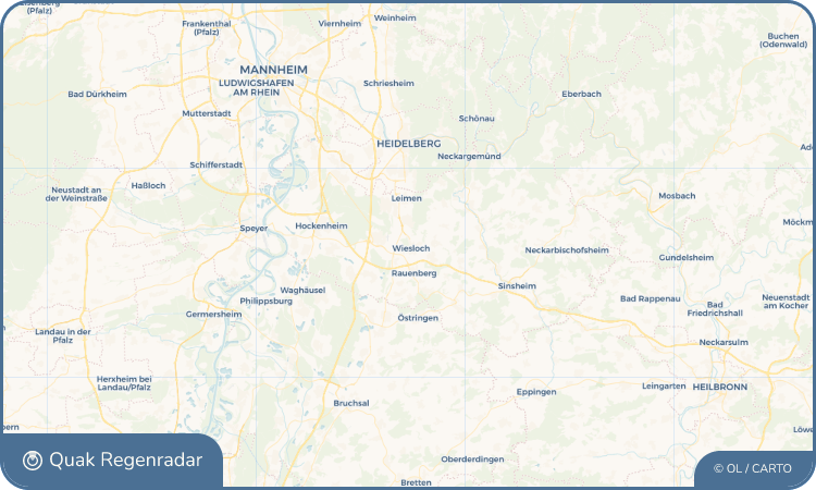Regenradar-Widget für Wiesloch
