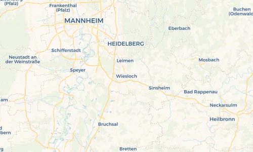 Regenradar Vorschaubild - Aktuelle Niederschläge in Wiesloch und Umgebung