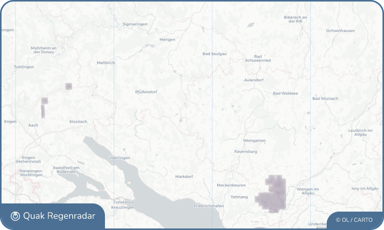 Quak Regenradar-Widget Wilhelmsdorf