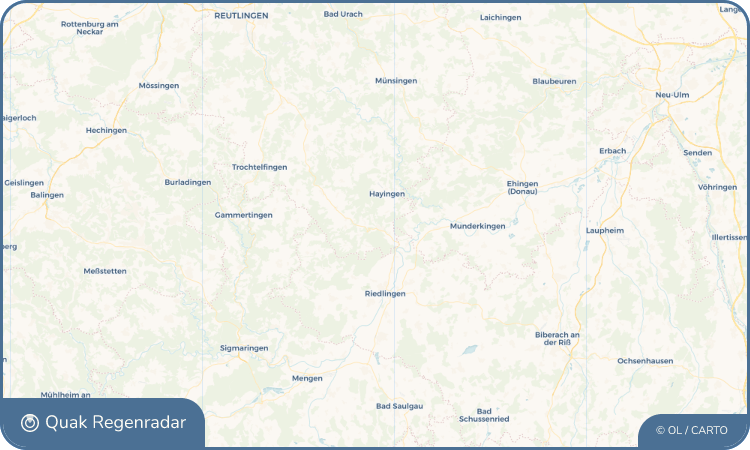 Quak Regenradar-Widget Zwiefalten