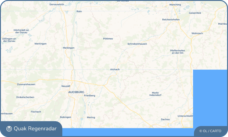 Quak Regenradar-Widget Aichach
