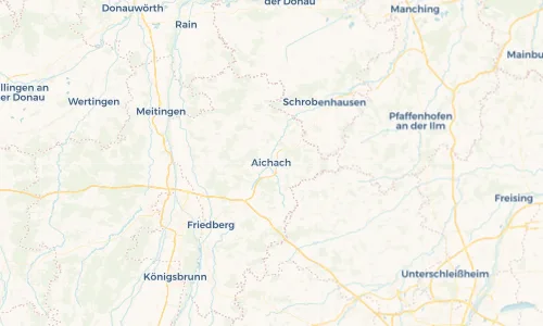Regenradar Vorschaubild - Aktuelle Niederschläge in Aichach und Umgebung