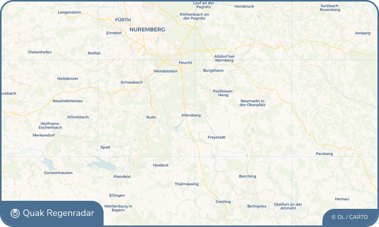 Regenradar-Widget für Allersberg