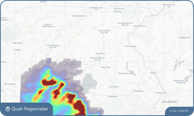 Regenradar-Widget für Altenmarkt an der Alz