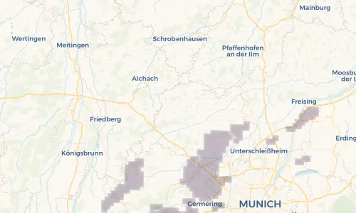 Regenradar Vorschaubild - Aktuelle Niederschläge in Altomünster und Umgebung