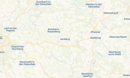 Regenradar Vorschaubild - Aktuelle Niederschläge in Amberg und Umgebung
