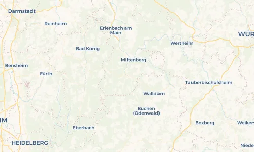 Regenradar Vorschaubild - Aktuelle Niederschläge in Amorbach und Umgebung