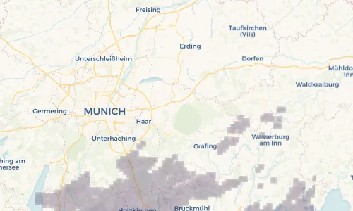 Regenradar Vorschaubild - Aktuelle Niederschläge in Anzing und Umgebung