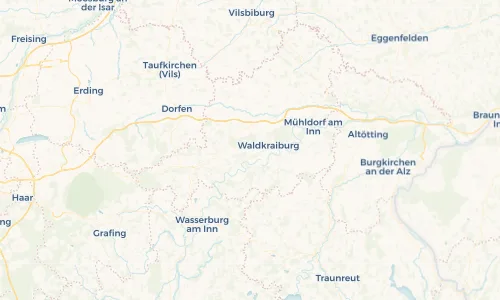 Regenradar Vorschaubild - Aktuelle Niederschläge in Aschau am Inn und Umgebung