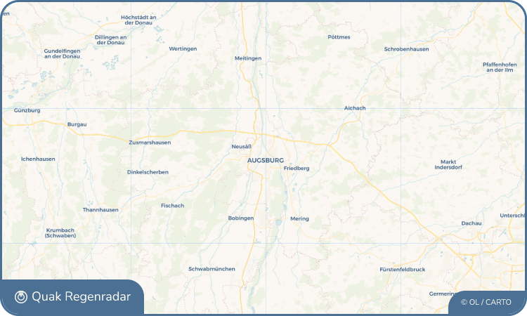 Quak Regenradar-Widget Augsburg