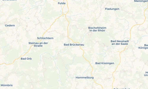Regenradar Vorschaubild - Aktuelle Niederschläge in Bad Brückenau und Umgebung
