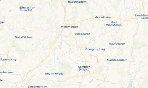 Regenradar Vorschaubild - Aktuelle Niederschläge in Bad Grönenbach und Umgebung