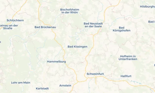 Regenradar Vorschaubild - Aktuelle Niederschläge in Bad Kissingen und Umgebung