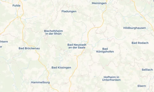 Regenradar Vorschaubild - Aktuelle Niederschläge in Bad Neustadt an der Saale und Umgebung
