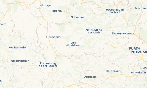 Regenradar Vorschaubild - Aktuelle Niederschläge in Bad Windsheim und Umgebung