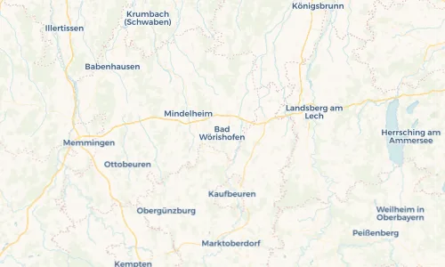 Regenradar Vorschaubild - Aktuelle Niederschläge in Bad Wörishofen und Umgebung