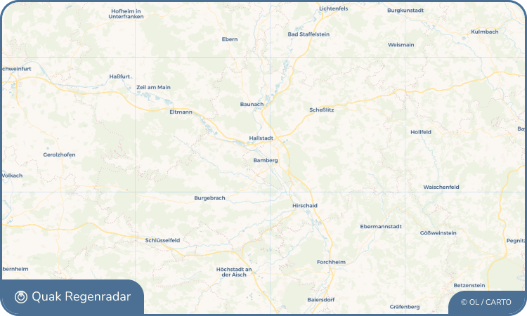 Quak Regenradar-Widget Bamberg
