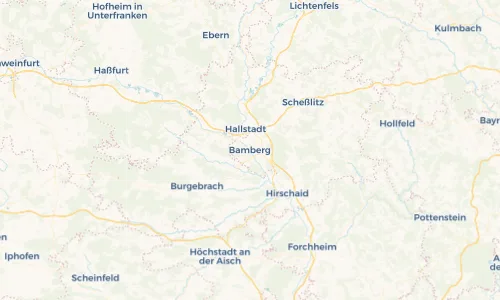 Regenradar Vorschaubild - Aktuelle Niederschläge in Bamberg und Umgebung