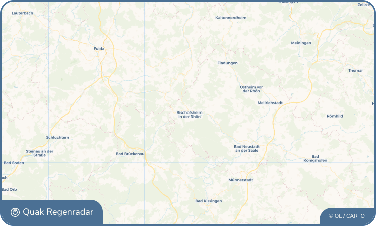 Quak Regenradar-Widget Bischofsheim in der Rhön
