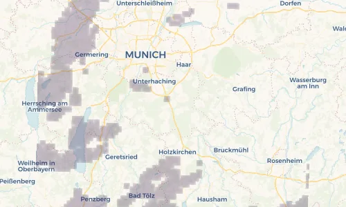 Regenradar Vorschaubild - Aktuelle Niederschläge in Brunnthal und Umgebung